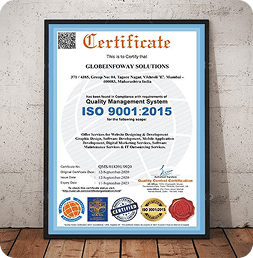 ISO 9001:2015 quality management system certificate